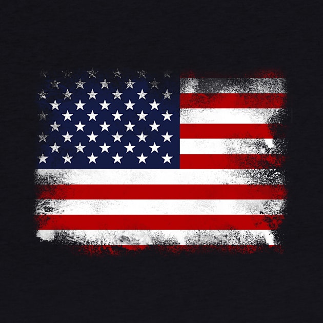 US flag isolated by psychoshadow